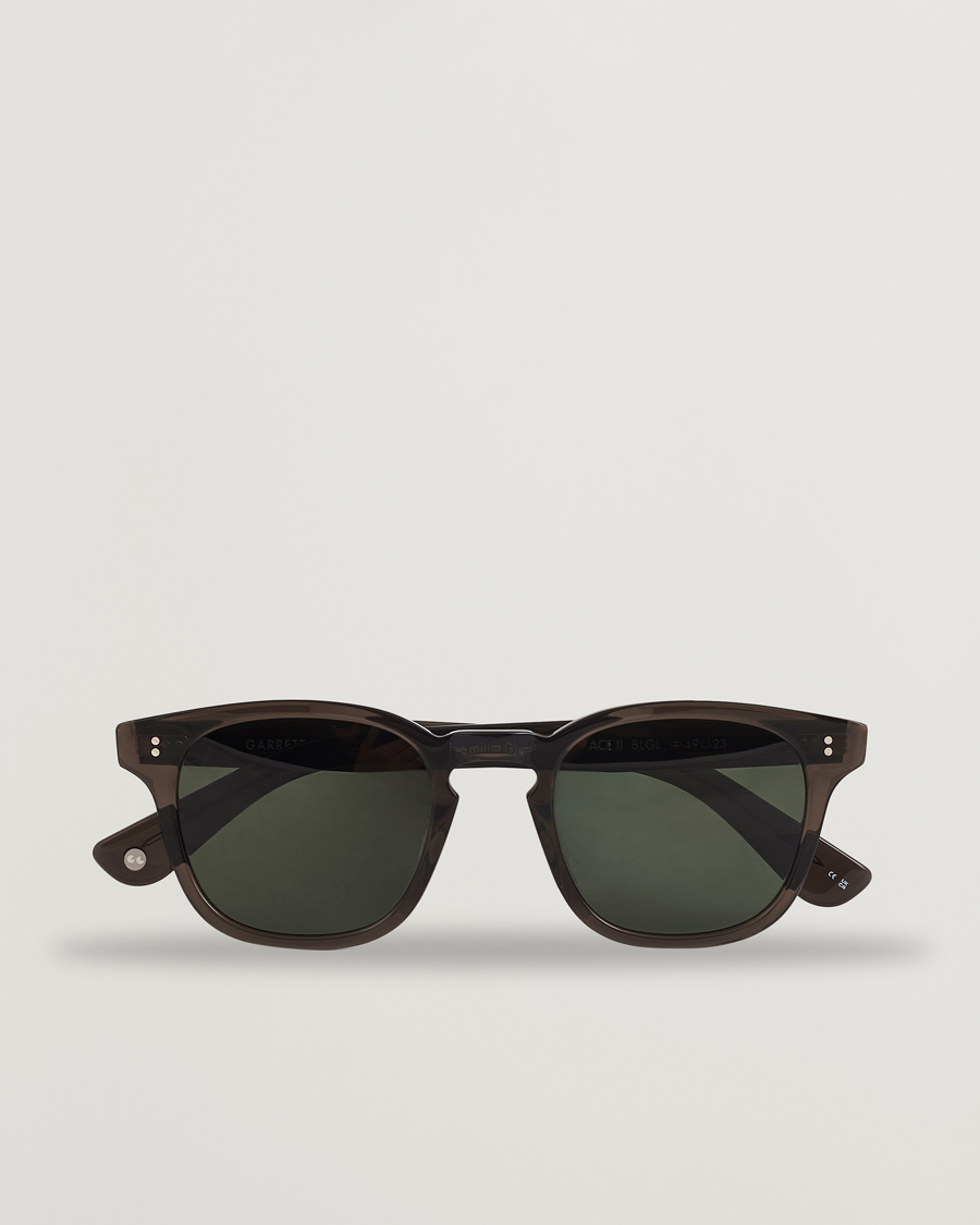 Herr | Solglasögon | Garrett Leight | Ace II 49 Sunglasses Black Glass