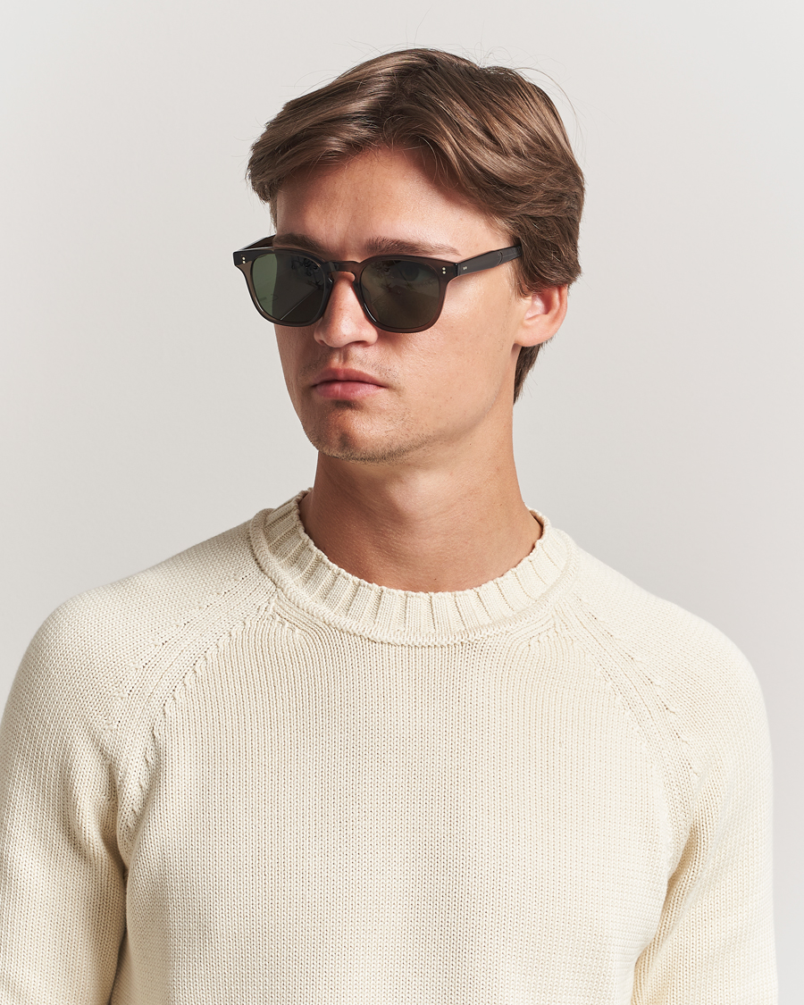 Herr | Solglasögon | Garrett Leight | Ace II 49 Sunglasses Black Glass