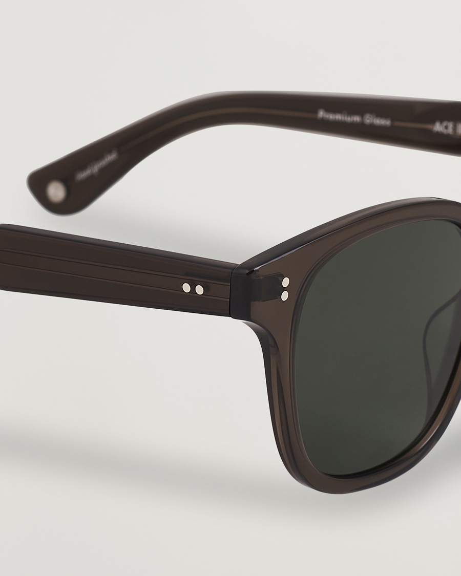 Herr | Solglasögon | Garrett Leight | Ace II 49 Sunglasses Black Glass