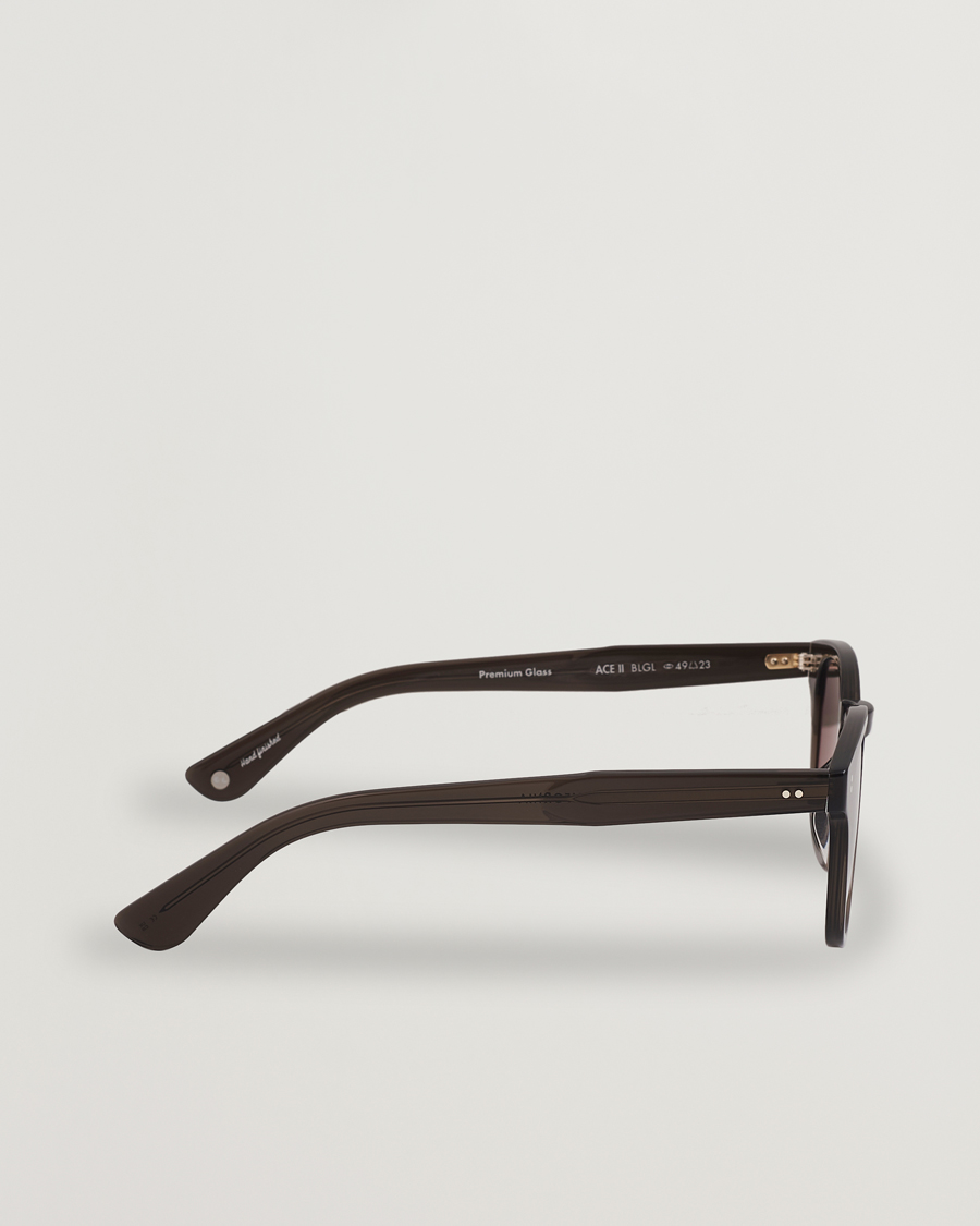Herr | Solglasögon | Garrett Leight | Ace II 49 Sunglasses Black Glass