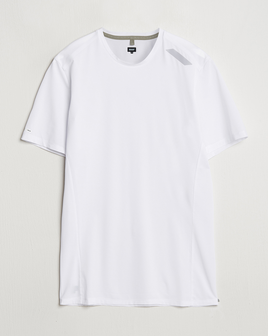 Herr | T-Shirts | SOAR Running | Tech Tee White