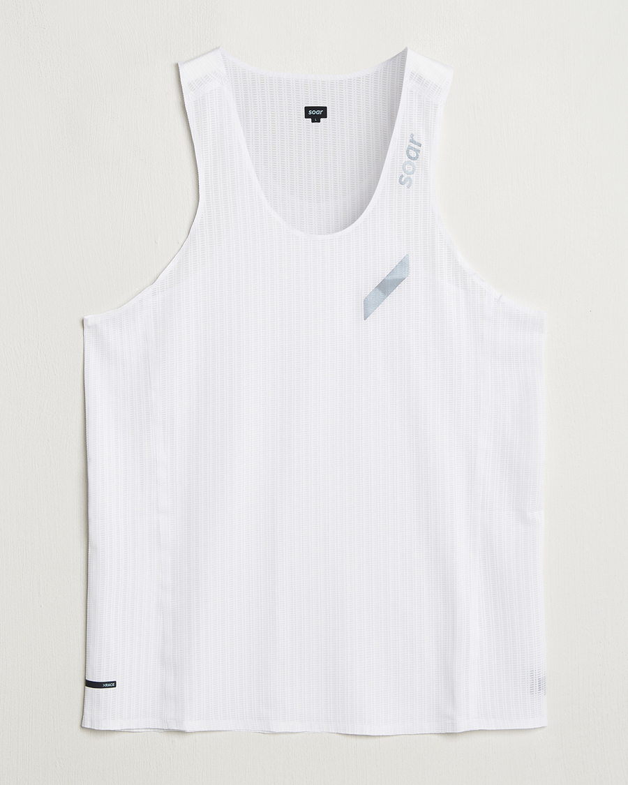 Herr | T-Shirts | SOAR Running | Race Vest White