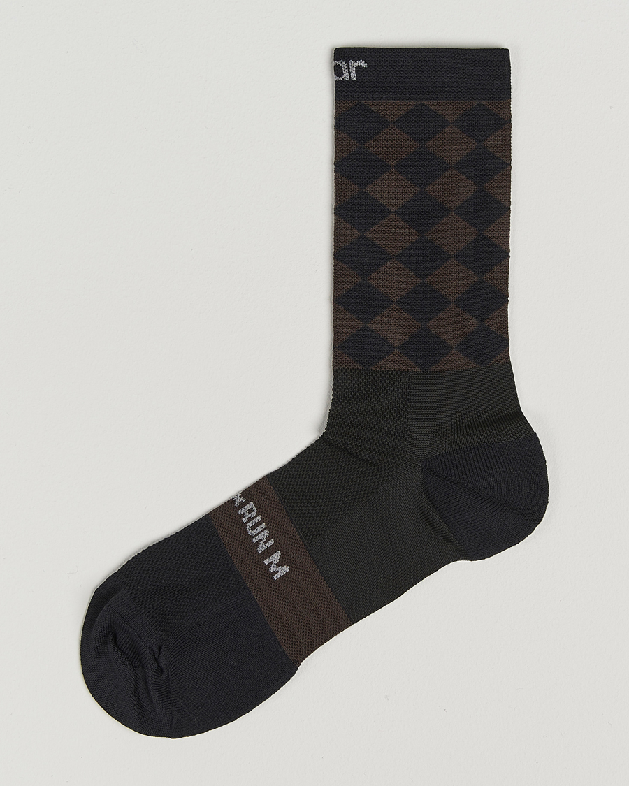 Herr | Underkläder | SOAR Running | Diamond Crew Sock Black/Brown