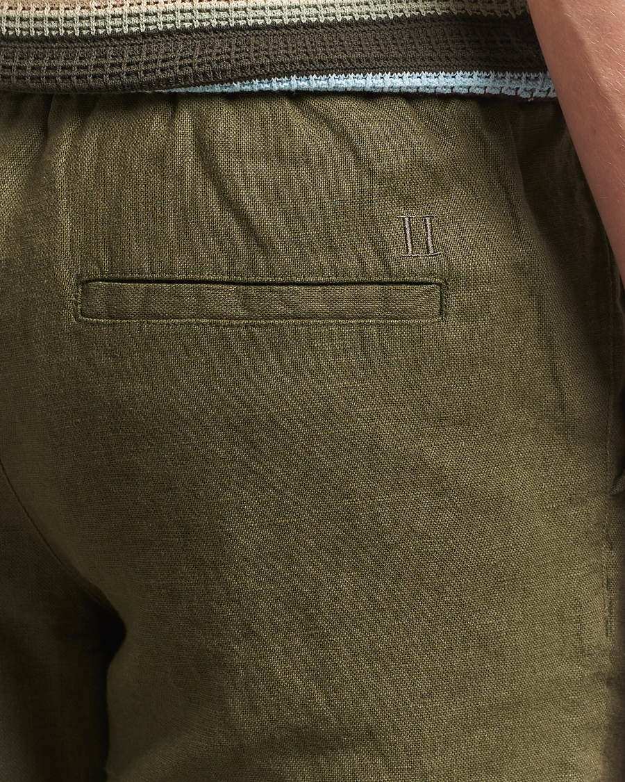 Herr | Byxor | LES DEUX | Patrick Linen Pants Olive Night