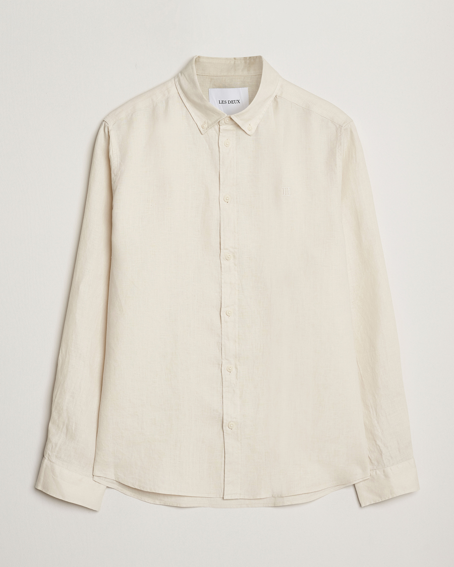 Herr | Skjortor | LES DEUX | Konrad Linen Shirt Ivory