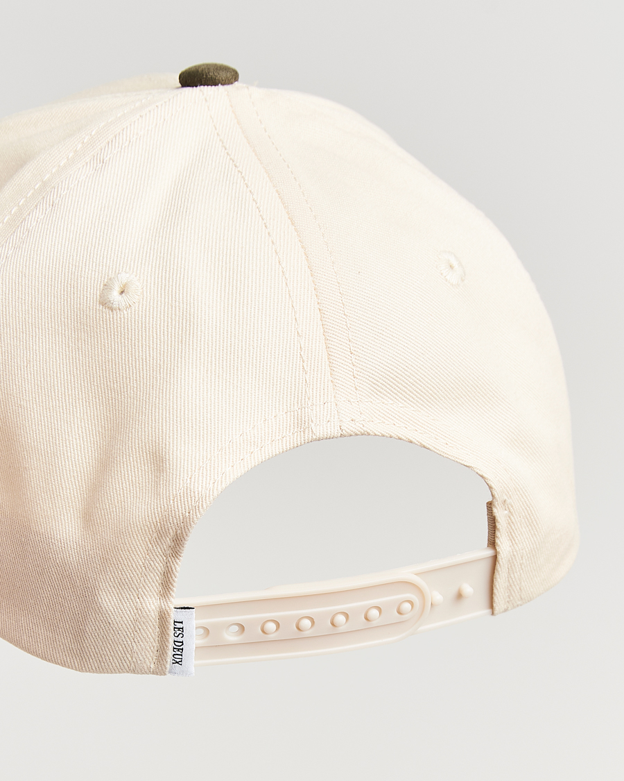 Herr | Hattar & kepsar | LES DEUX | Brad Contrast Suede Baseball Cap Ivory
