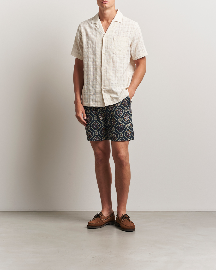 Herr | Shorts | LES DEUX | Otto AOP Tapestry Shorts Dark Navy