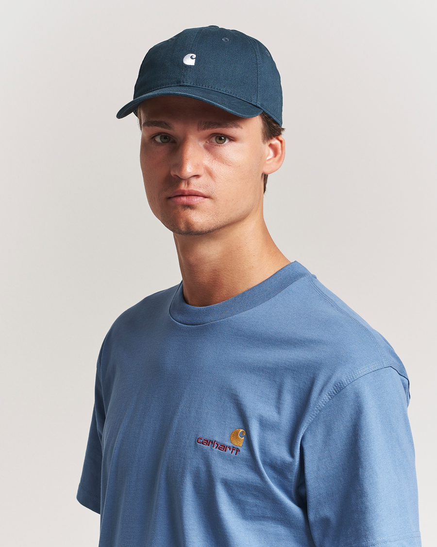 Herr | Hattar & kepsar | Carhartt WIP | Madison Logo Cap Deep Lagoon