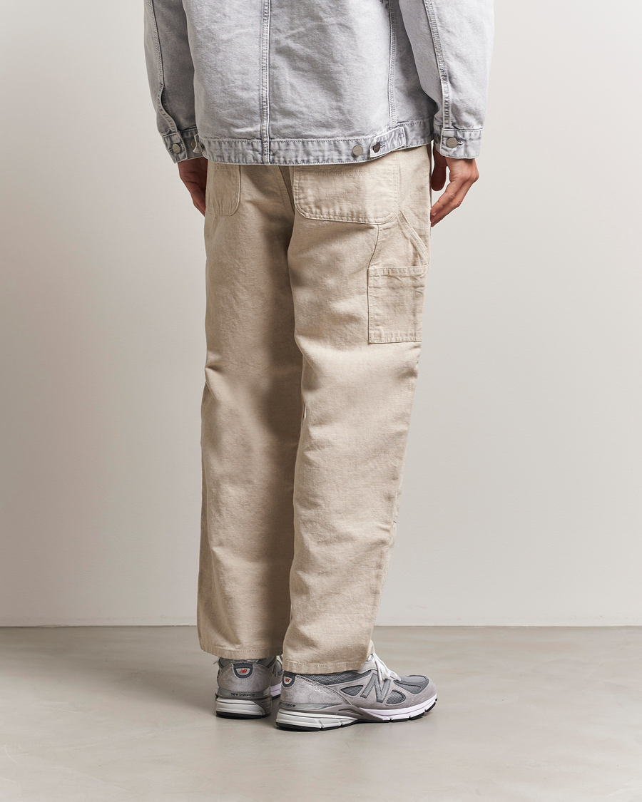 Herr | Byxor | Carhartt WIP | Walter Double Knee Cotton/Linen Pant Natural