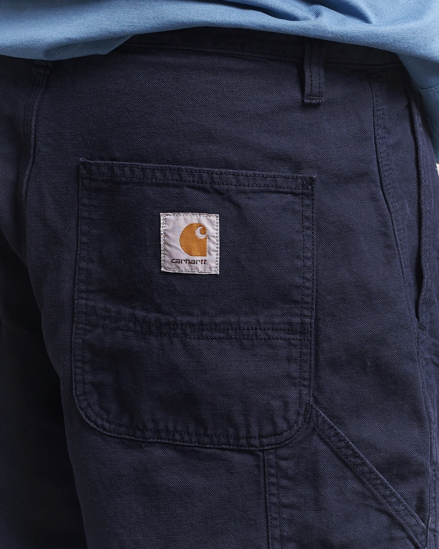 Herr | Shorts | Carhartt WIP | Walter Single Knee Cotton/Linen Short Dark Navy