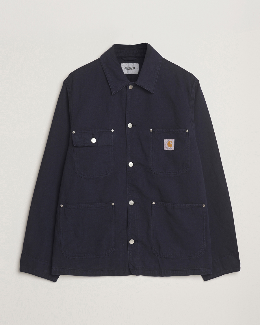Herr | Jackor | Carhartt WIP | Walter Cotton/Linen Chore Coat Dark Navy