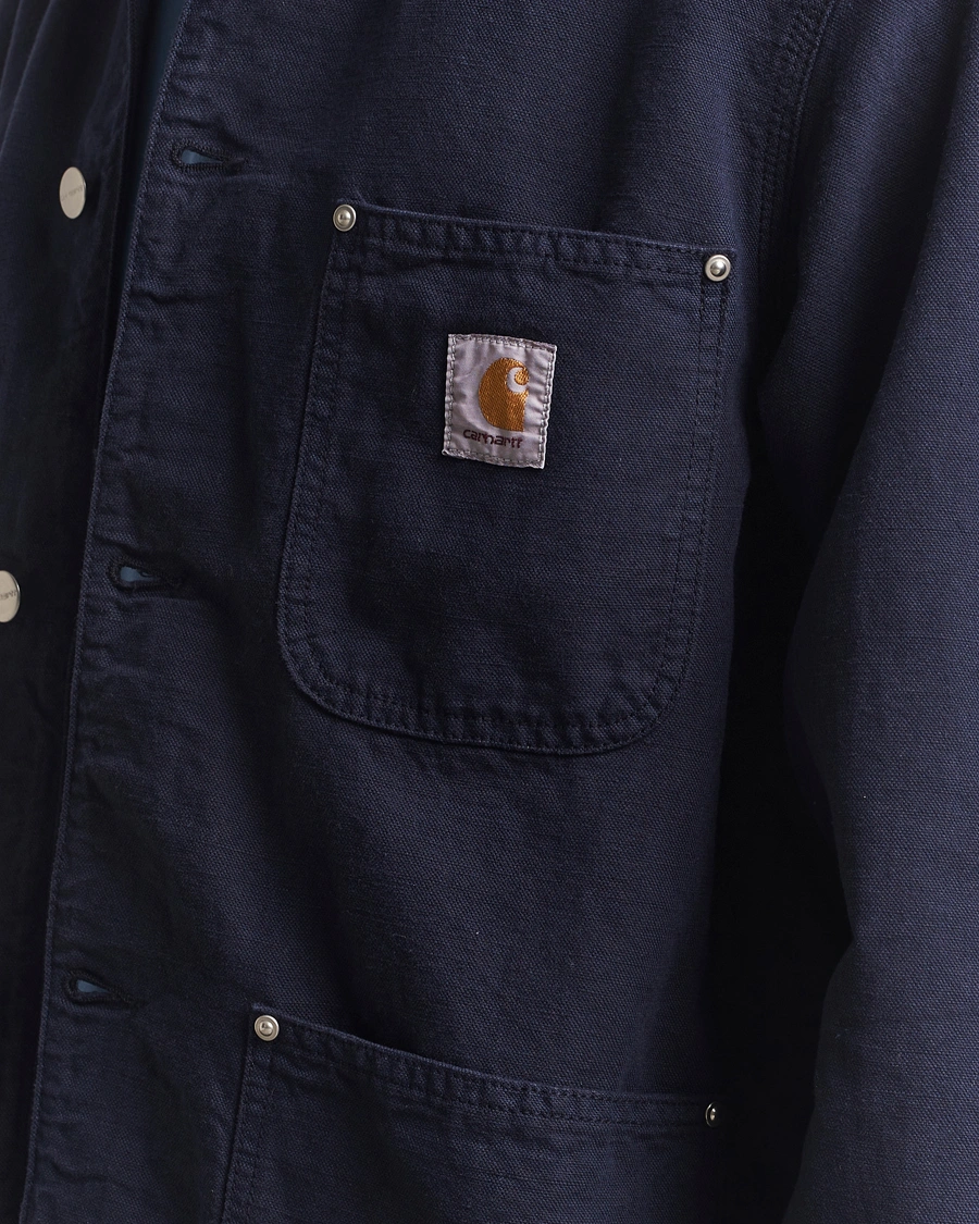Herr | Jackor | Carhartt WIP | Walter Cotton/Linen Chore Coat Dark Navy