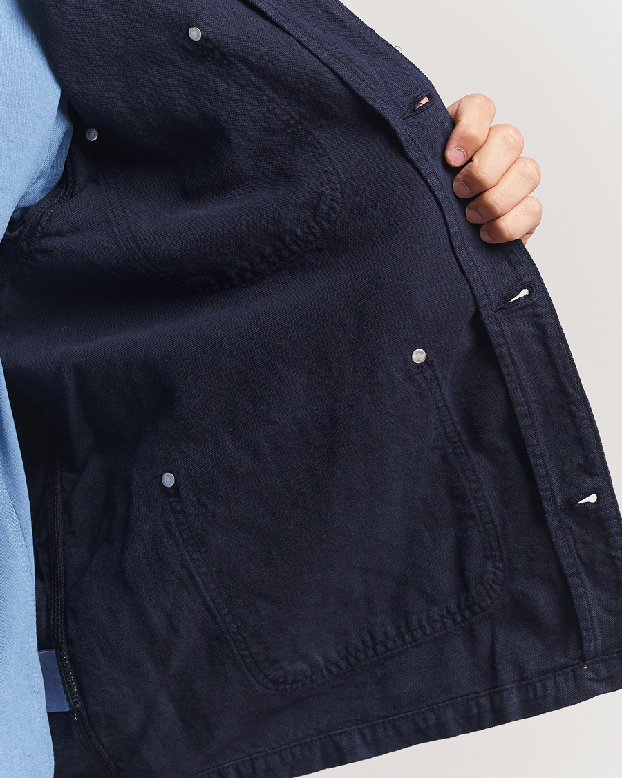 Herr | Jackor | Carhartt WIP | Walter Cotton/Linen Chore Coat Dark Navy