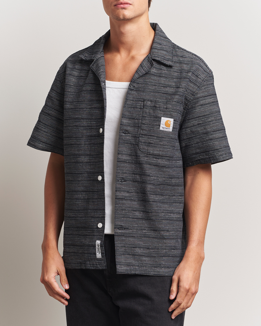 Herr | Skjortor | Carhartt WIP | Gellar Short Sleeve Shirt Black