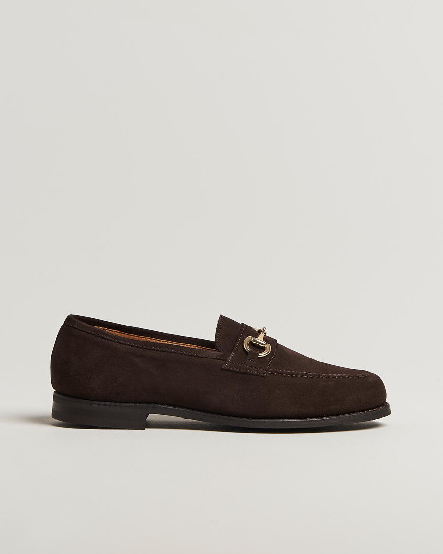 Herr | Loafers | Myrqvist | Karlberg Loafer Dark Brown Suede