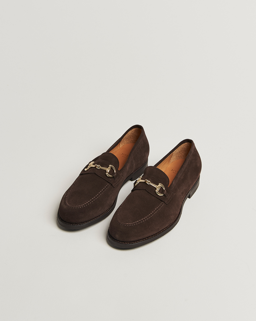 Herr | Loafers | Myrqvist | Karlberg Loafer Dark Brown Suede