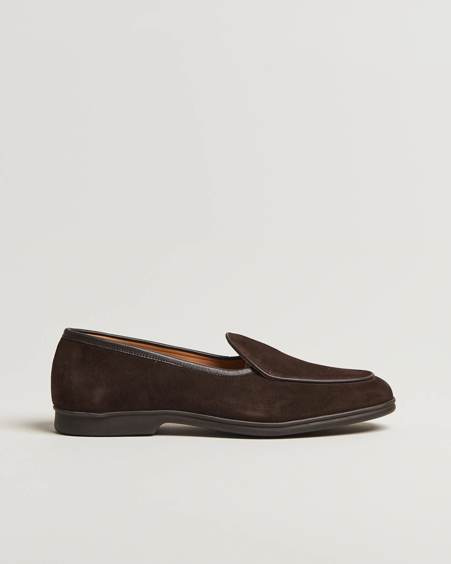 Herr | Loafers | Myrqvist | Ängby Walker Loafer Dark Brown Suede