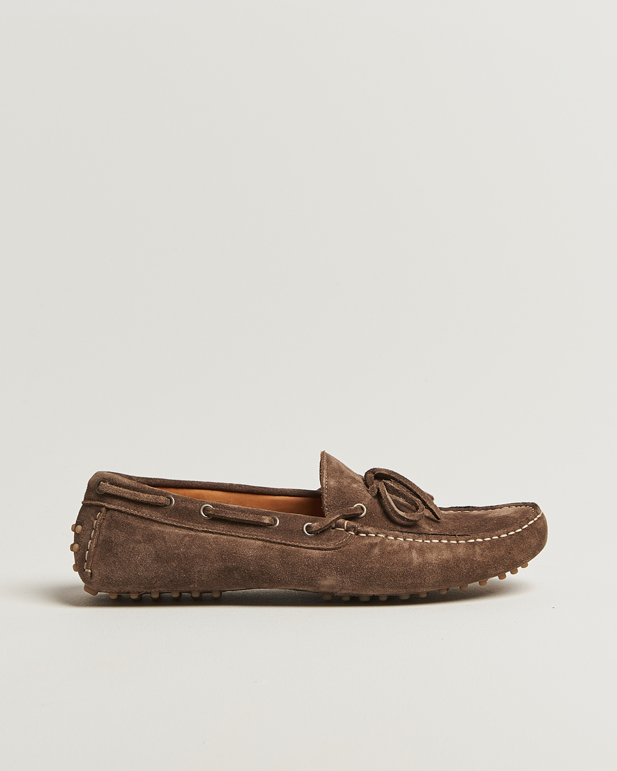 Herr | Bilskor | Myrqvist | Tofta Car Shoe Taupe Suede