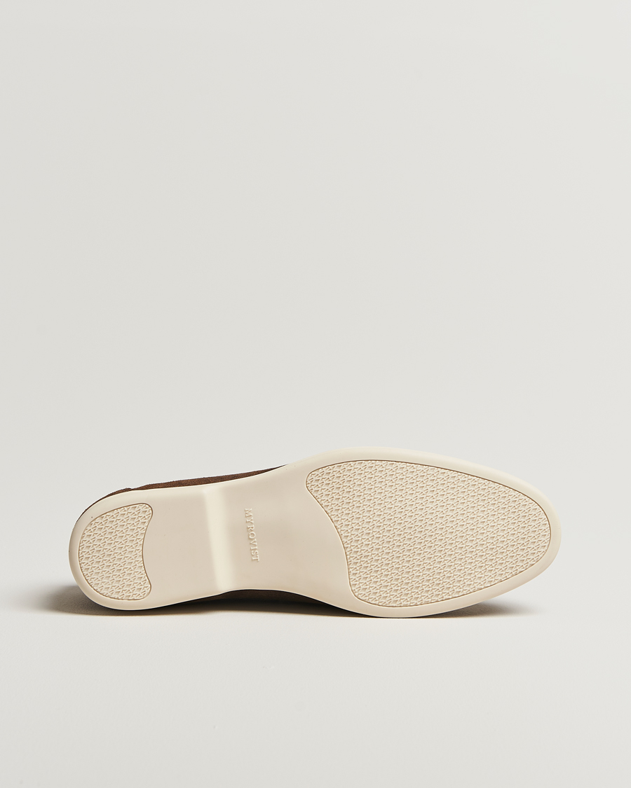 Herr | Seglarskor | Myrqvist | Sandhamn Boat Shoe Waxed Chestnut Suede