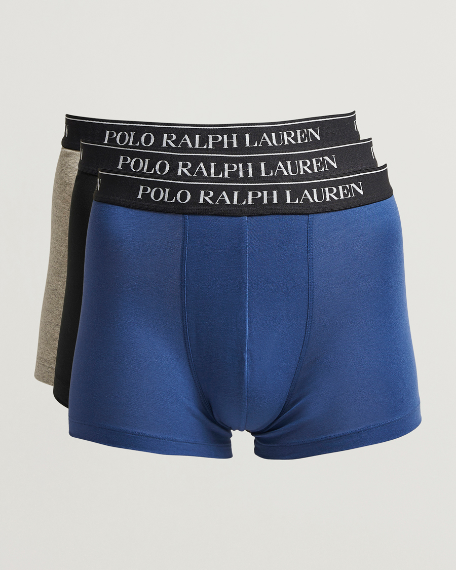 Herr | Underkläder | Polo Ralph Lauren | 3-Pack Trunk Black/Grey/Royal Blue