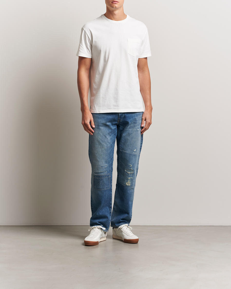 Herr | T-Shirts | Polo Ralph Lauren | Washed Classic Fit Pocket Tee Deckwash White