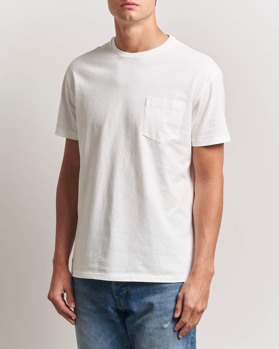 Herr | T-Shirts | Polo Ralph Lauren | Washed Classic Fit Pocket Tee Deckwash White