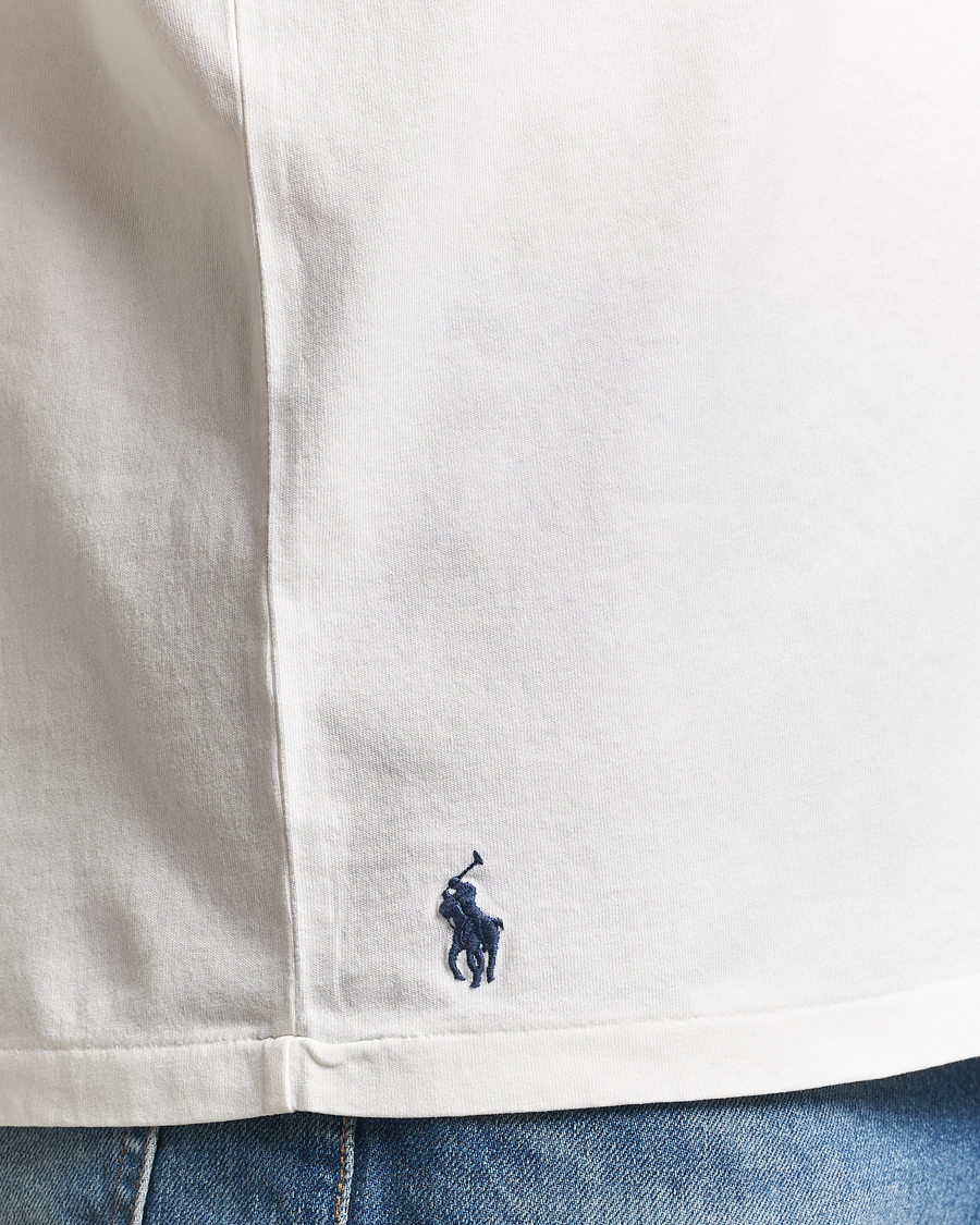 Herr | T-Shirts | Polo Ralph Lauren | Washed Classic Fit Pocket Tee Deckwash White