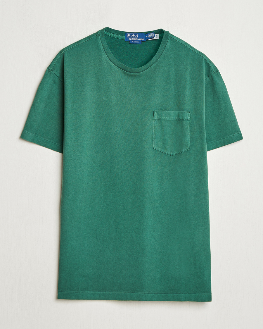 Herr | T-Shirts | Polo Ralph Lauren | Washed Classic Fit Pocket Tee Washed Forest