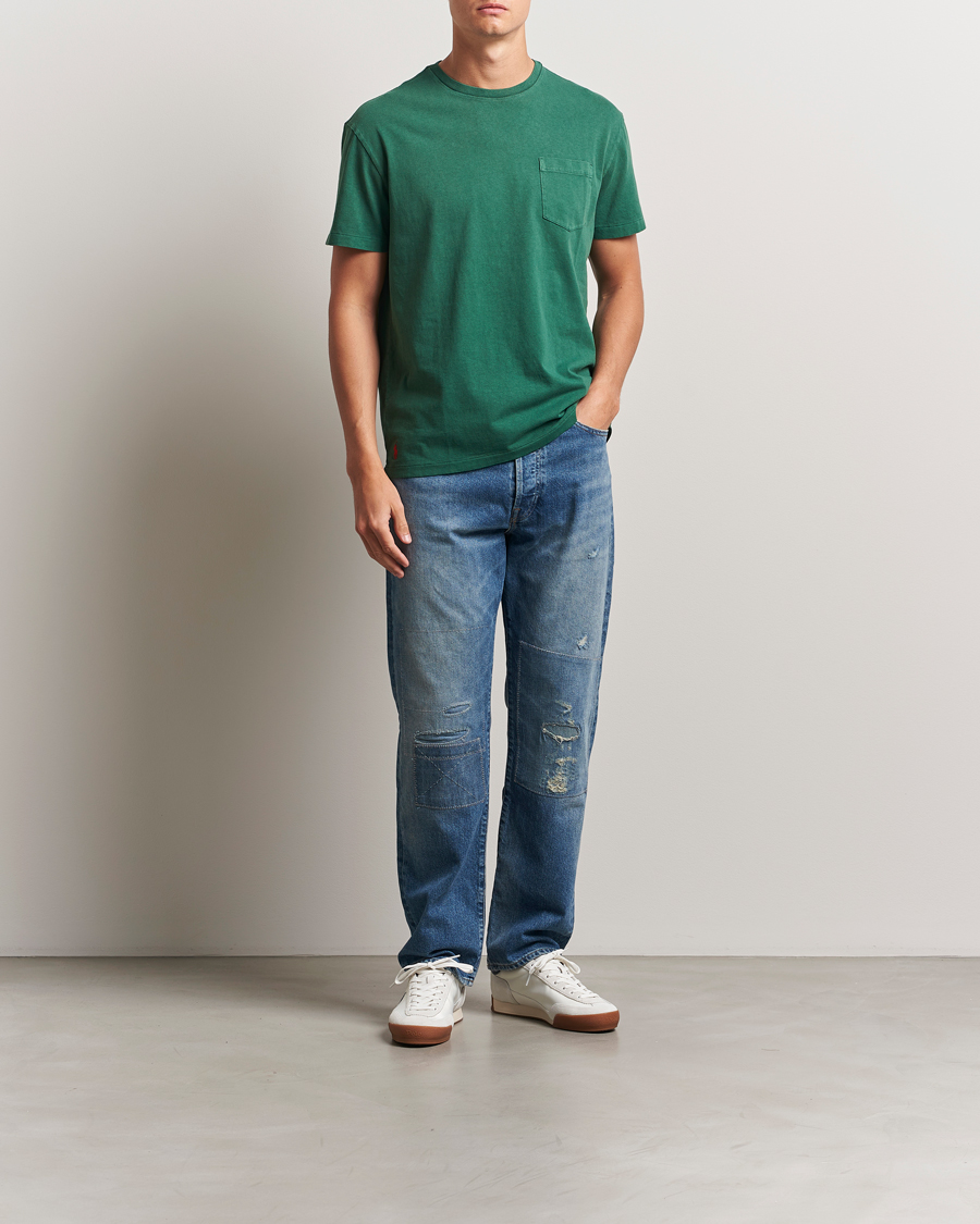 Herr | T-Shirts | Polo Ralph Lauren | Washed Classic Fit Pocket Tee Washed Forest