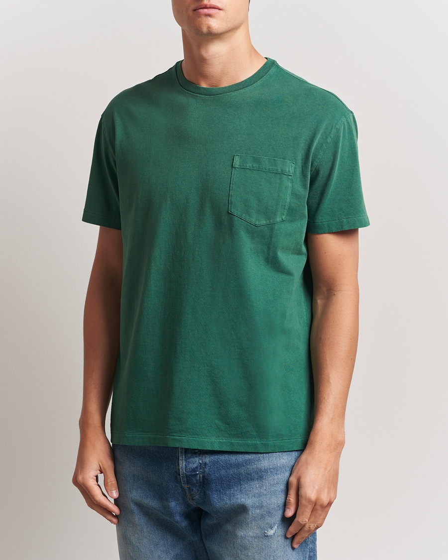 Herr | T-Shirts | Polo Ralph Lauren | Washed Classic Fit Pocket Tee Washed Forest