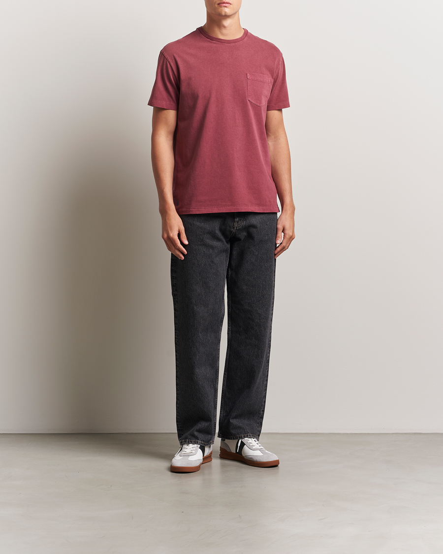 Herr | T-Shirts | Polo Ralph Lauren | Washed Classic Fit Pocket Tee Red Wine