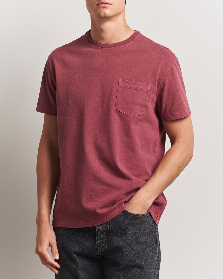 Herr | T-Shirts | Polo Ralph Lauren | Washed Classic Fit Pocket Tee Red Wine