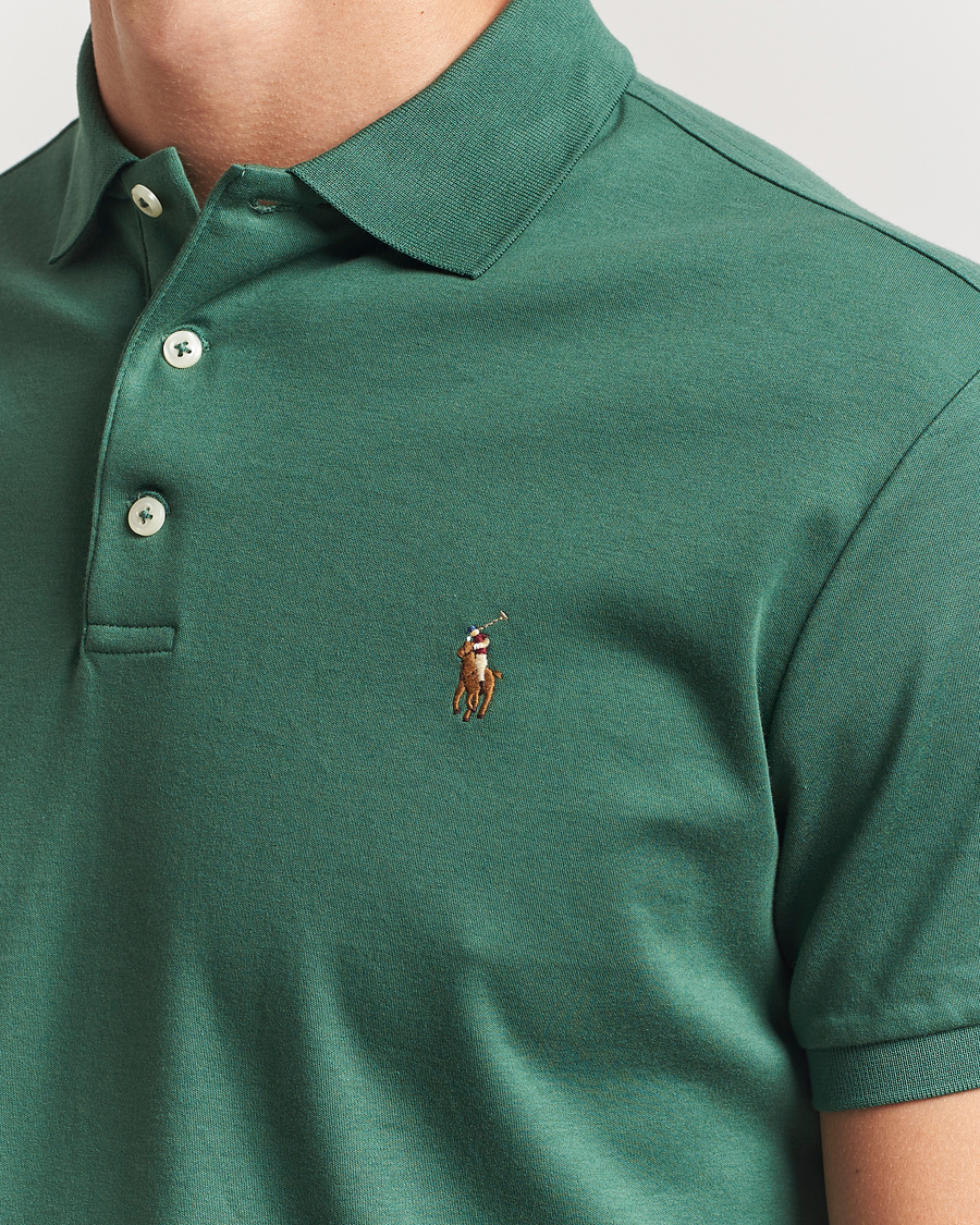 Herr | Pikéer | Polo Ralph Lauren | Luxury Pima Cotton Polo Washed Forest