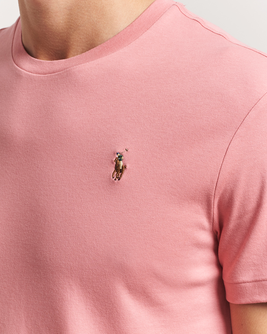 Herr | T-Shirts | Polo Ralph Lauren | Luxury Pima Cotton Crew Neck T-Shirt Desert Rose