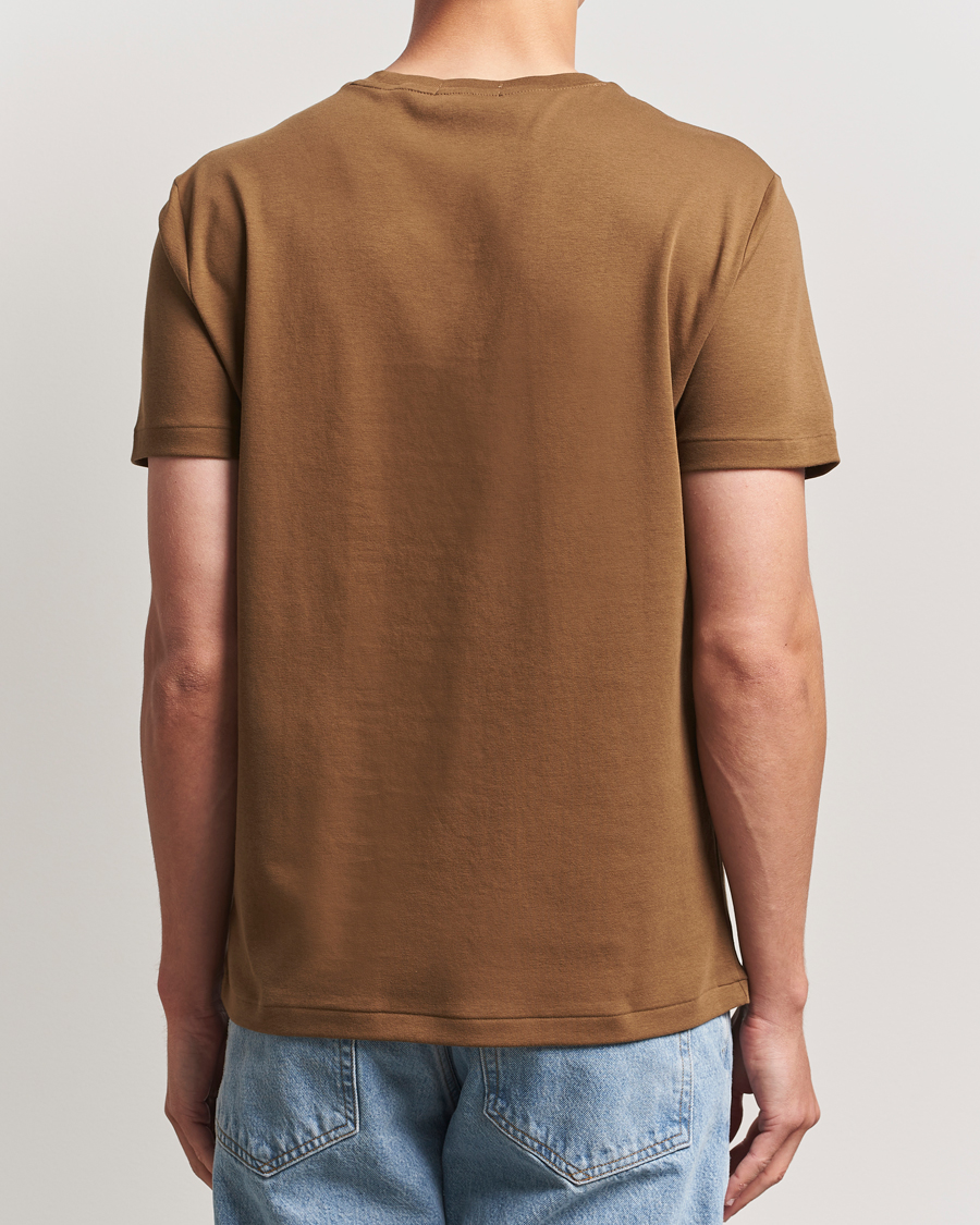Herr | T-Shirts | Polo Ralph Lauren | Luxury Pima Cotton Crew Neck T-Shirt Nature Brown