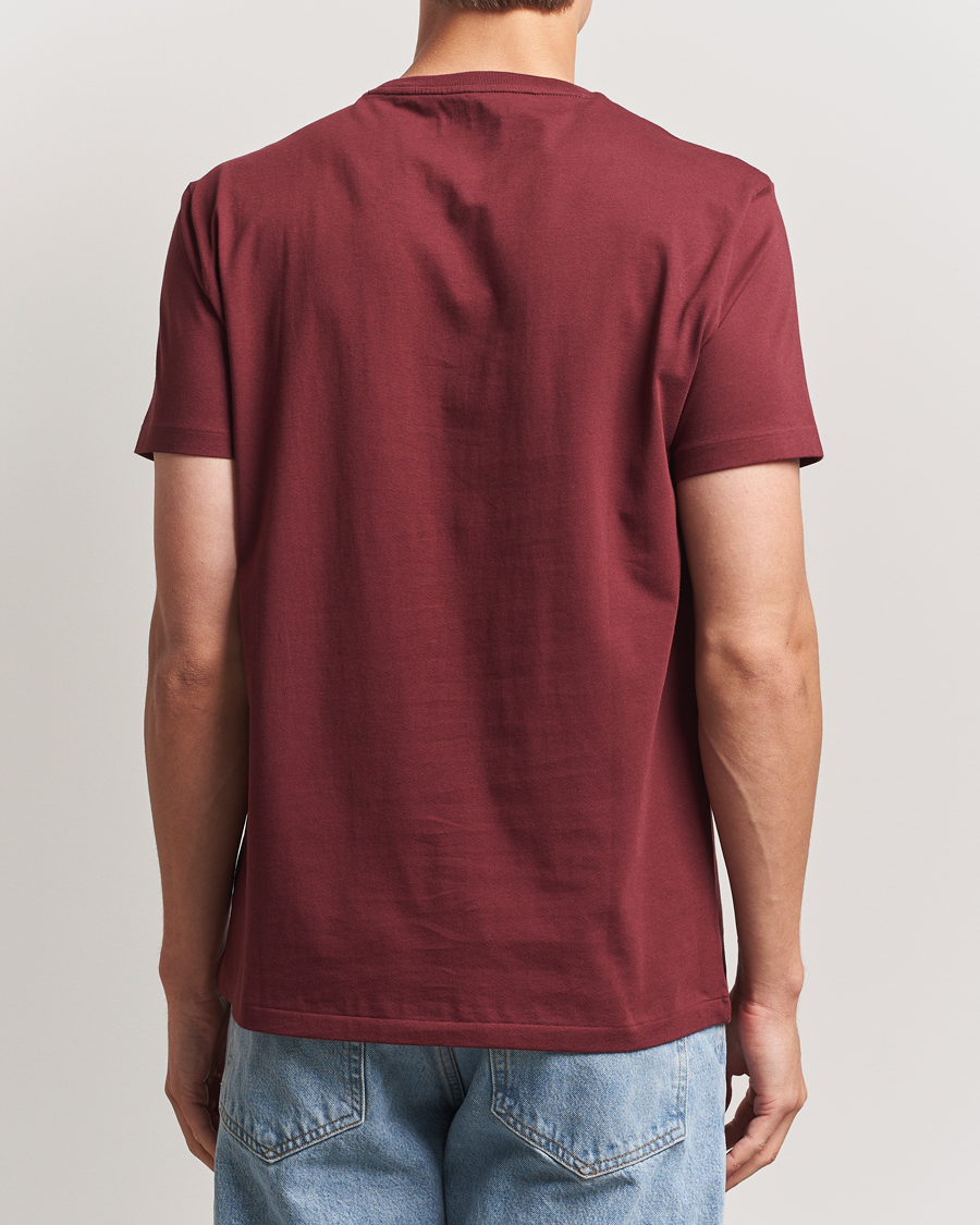 Herr | T-Shirts | Polo Ralph Lauren | Custom Slim Fit Crew Neck T-Shirt Red Wine