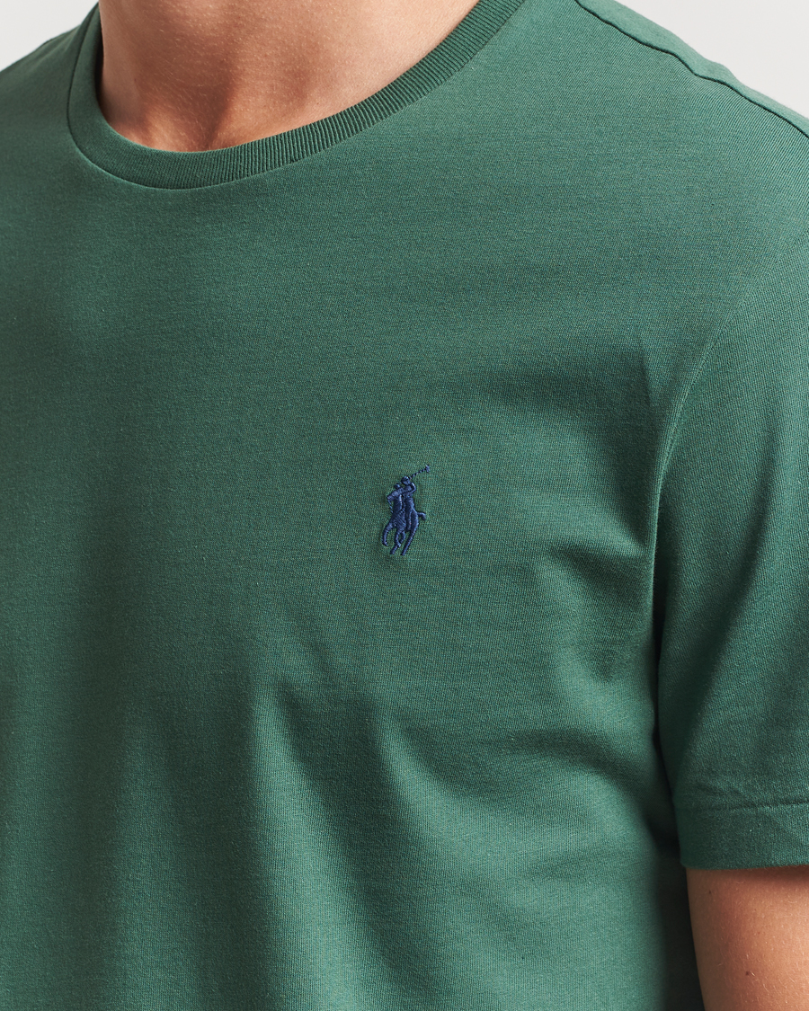Herr | T-Shirts | Polo Ralph Lauren | Custom Slim Fit Crew Neck T-Shirt Washed Forest