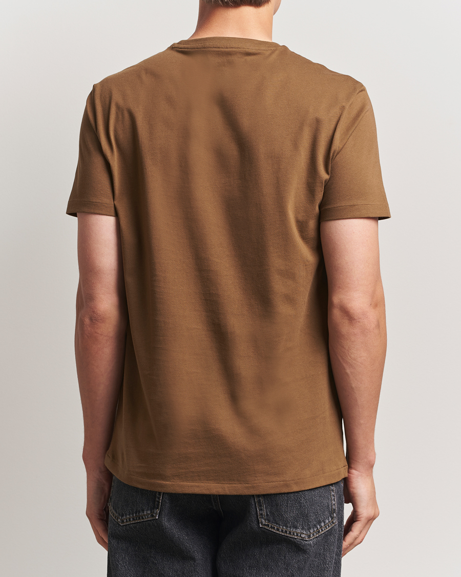 Herr | T-Shirts | Polo Ralph Lauren | Custom Slim Fit Crew Neck T-Shirt Nature Brown