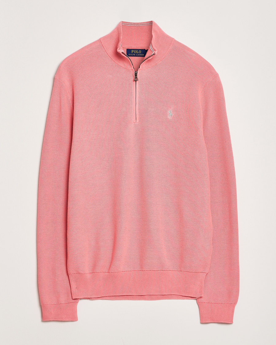 Herr | Tröjor | Polo Ralph Lauren | Half Zip Cotton Pullover Desert Rose