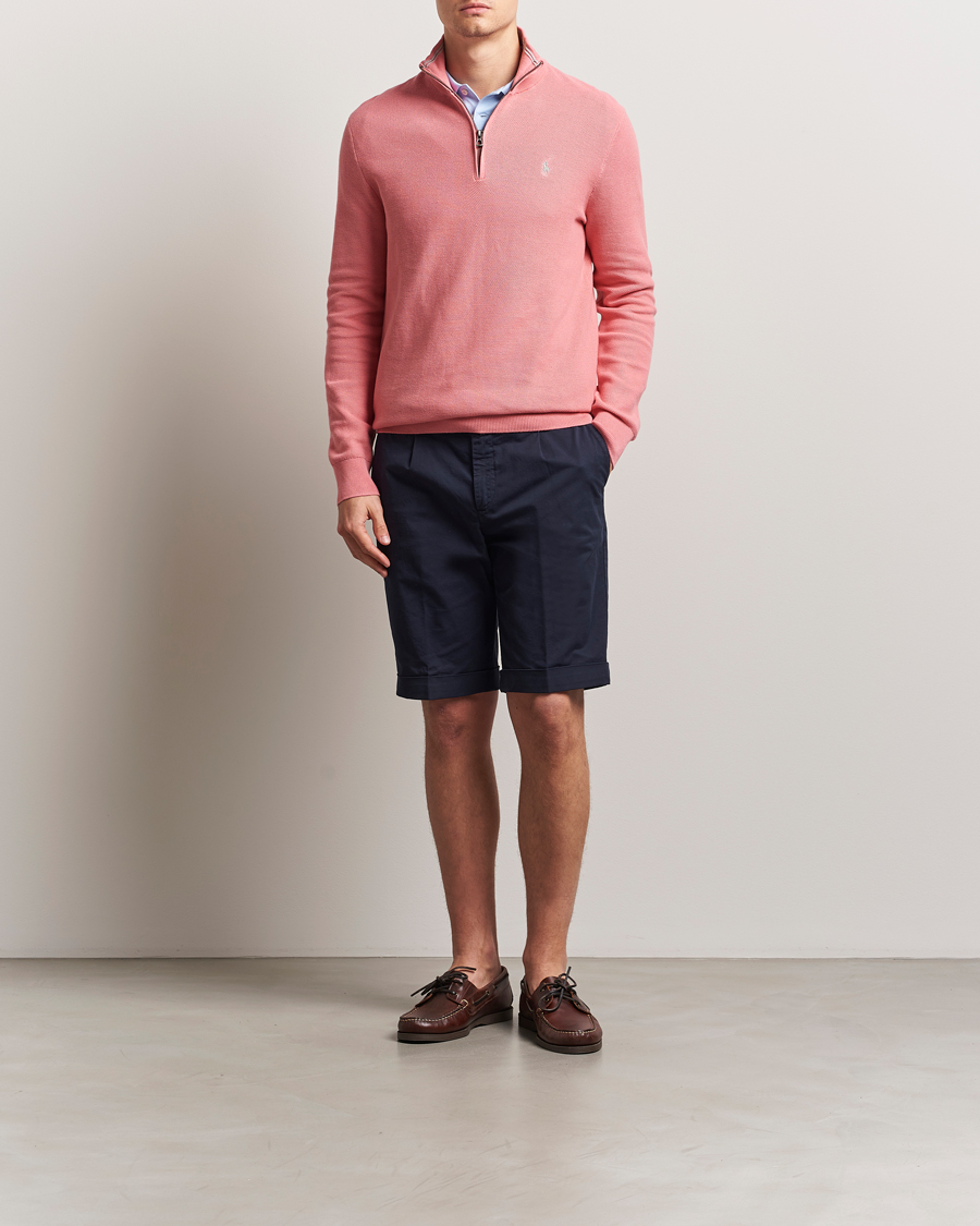 Herr | Tröjor | Polo Ralph Lauren | Half Zip Cotton Pullover Desert Rose