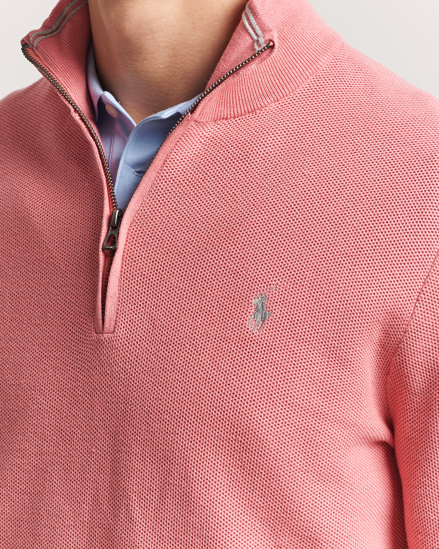 Herr | Tröjor | Polo Ralph Lauren | Half Zip Cotton Pullover Desert Rose