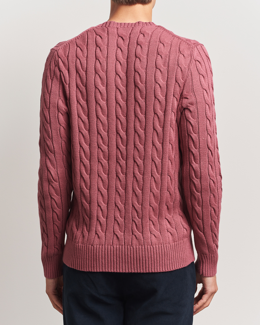 Herr | Tröjor | Polo Ralph Lauren | Cotton Cable Pullover Prune Juice
