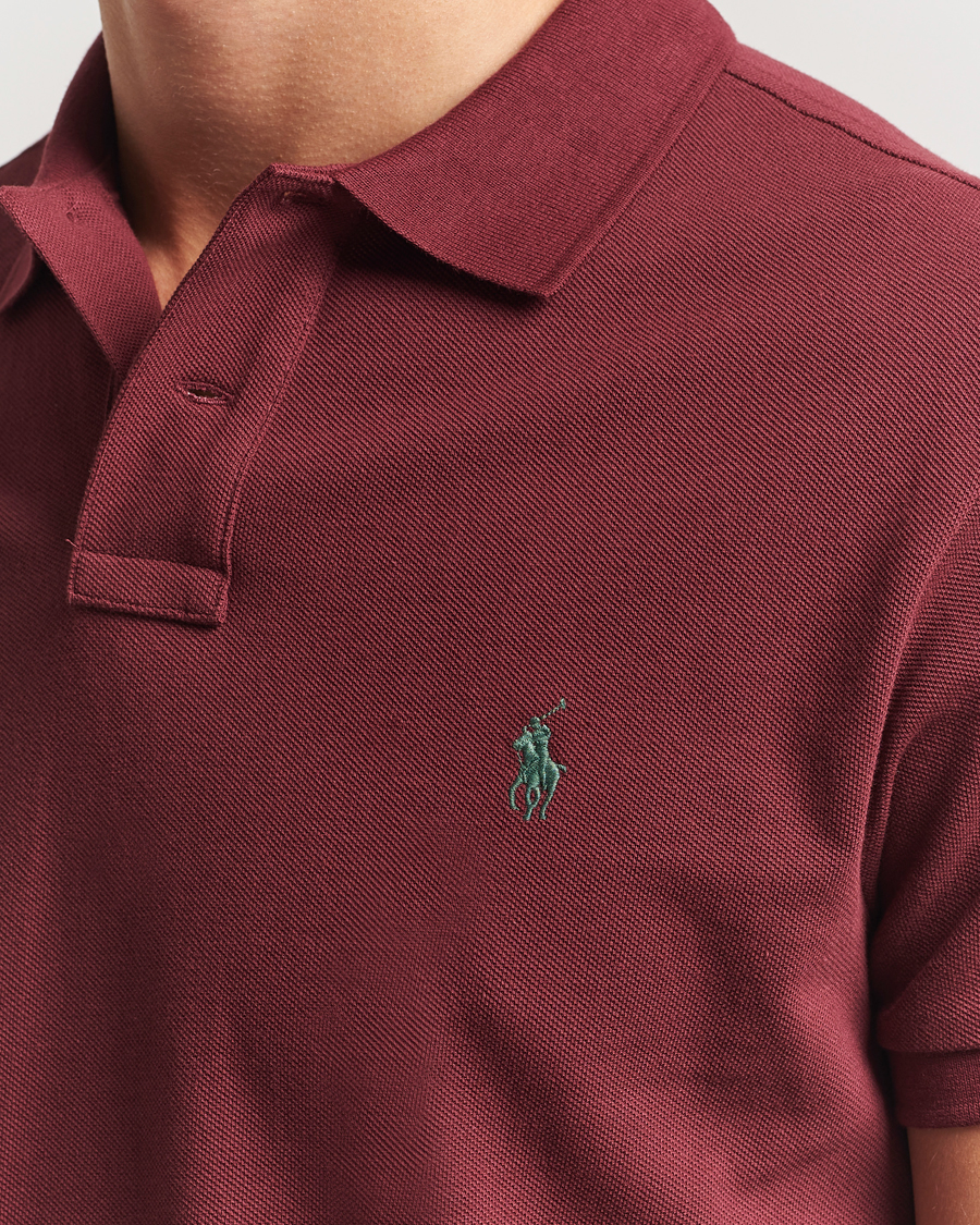 Herr | Pikéer | Polo Ralph Lauren | Slim Fit Polo Red Wine
