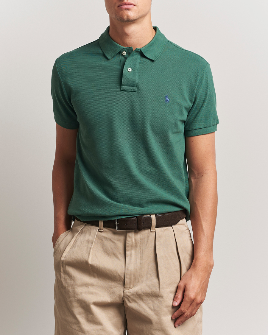 Herr | Pikéer | Polo Ralph Lauren | Slim Fit Polo Washed Forest
