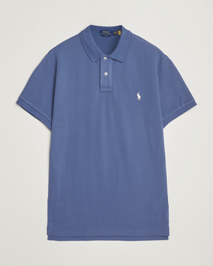 Herr | Pikéer | Polo Ralph Lauren | Slim Fit Polo Earth Blue