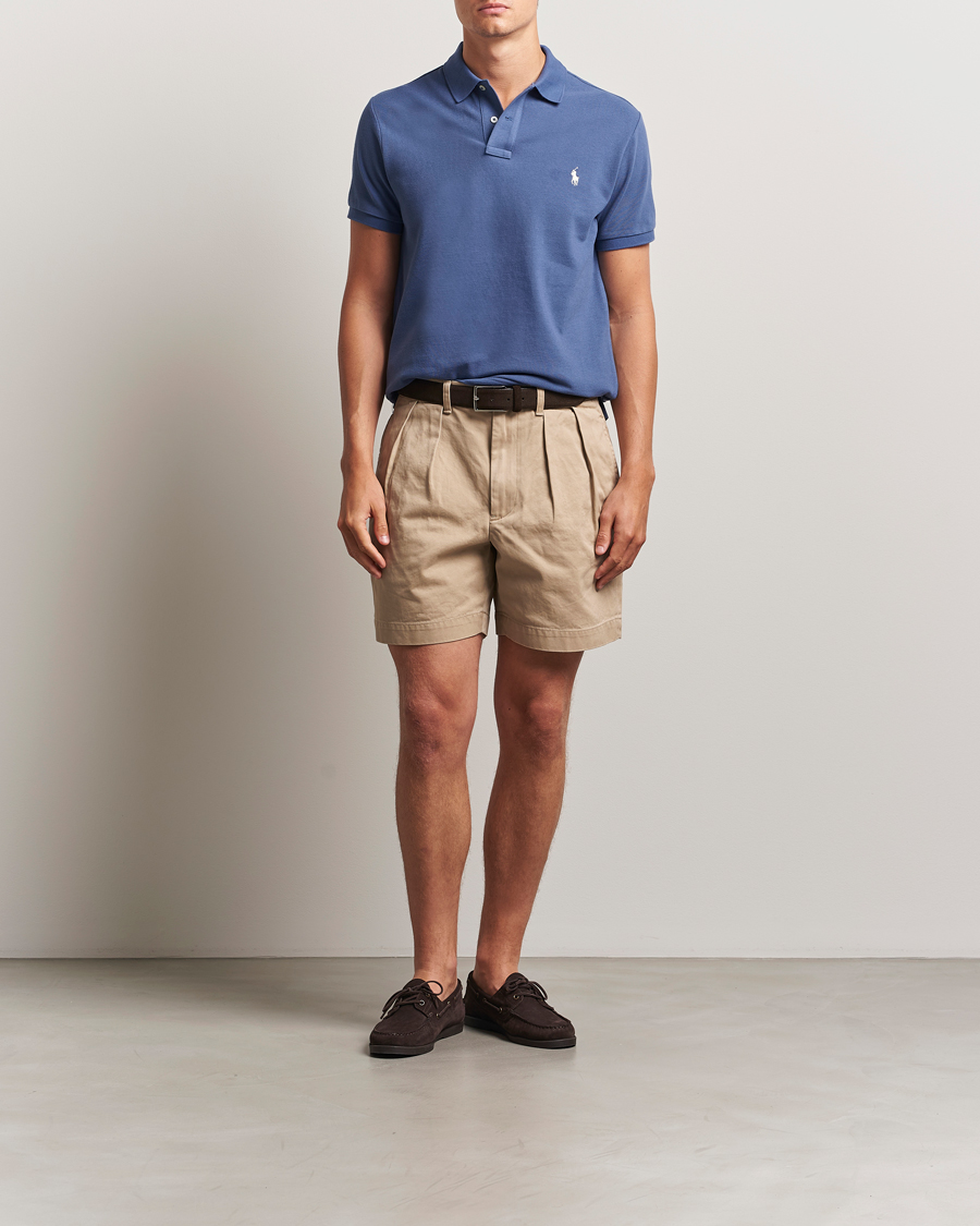 Herr | Pikéer | Polo Ralph Lauren | Slim Fit Polo Earth Blue