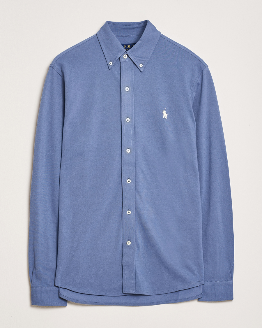 Herr | Skjortor | Polo Ralph Lauren | Featherweight Mesh Shirt Capri Blue