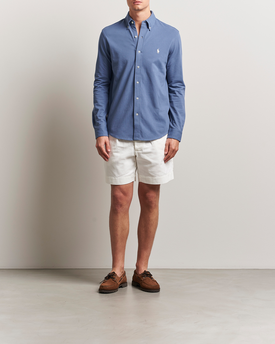 Herr | Skjortor | Polo Ralph Lauren | Featherweight Mesh Shirt Capri Blue