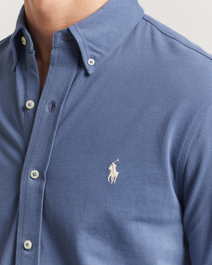 Herr | Skjortor | Polo Ralph Lauren | Featherweight Mesh Shirt Capri Blue