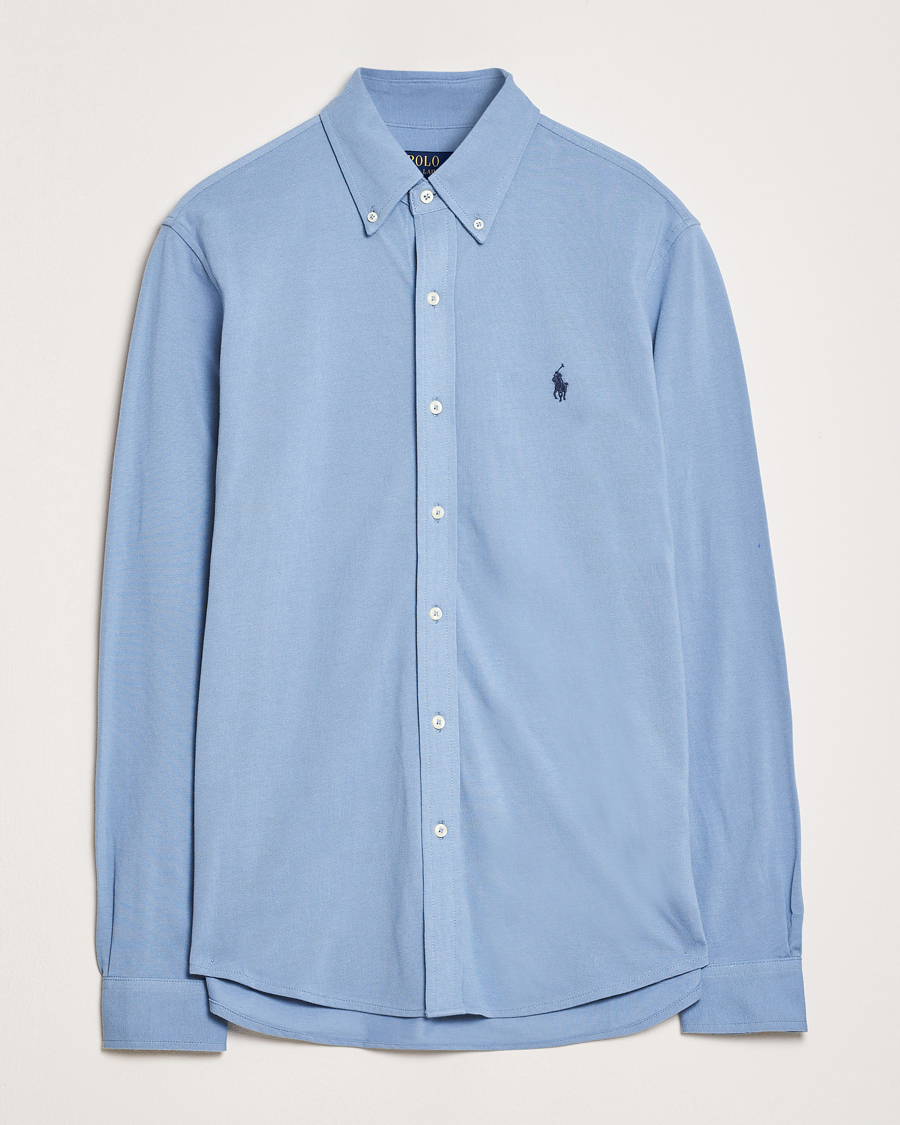 Herr | Skjortor | Polo Ralph Lauren | Featherweight Mesh Shirt Channel Blue
